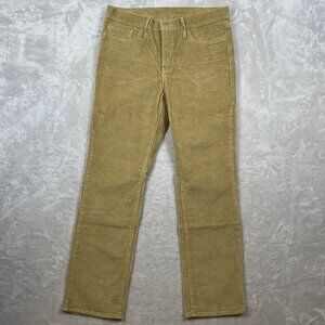 Levis Womens Tan Corduroy 511 Slim Fit Stretch Jeans Size 31x30